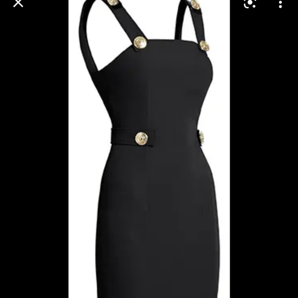 Versace×HM black shift dress, sz 4(xs-s) - Picture 5 of 5